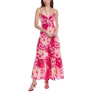 NWT Farm Rio Womens  Maxi Dress Pink